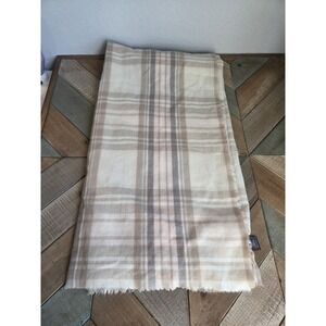 Vince‎ Camuto Poncho Womens One Size Blush Pink Grey Fringe Knit Wrap Cape Shawl